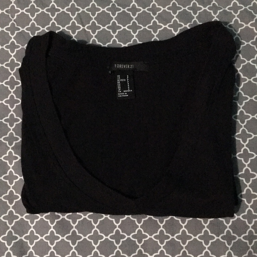 Forever 21 basic black short sleeve